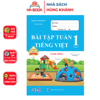 Sách - Bài tập tuần TIẾNG VIỆT Lớp 1 - Tập 1 - Cánh Diều - 1 quyển - QC 104