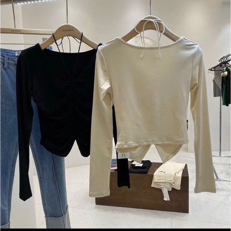 Áo Dài Tay Nhún Tôn Dáng BiGSIZE