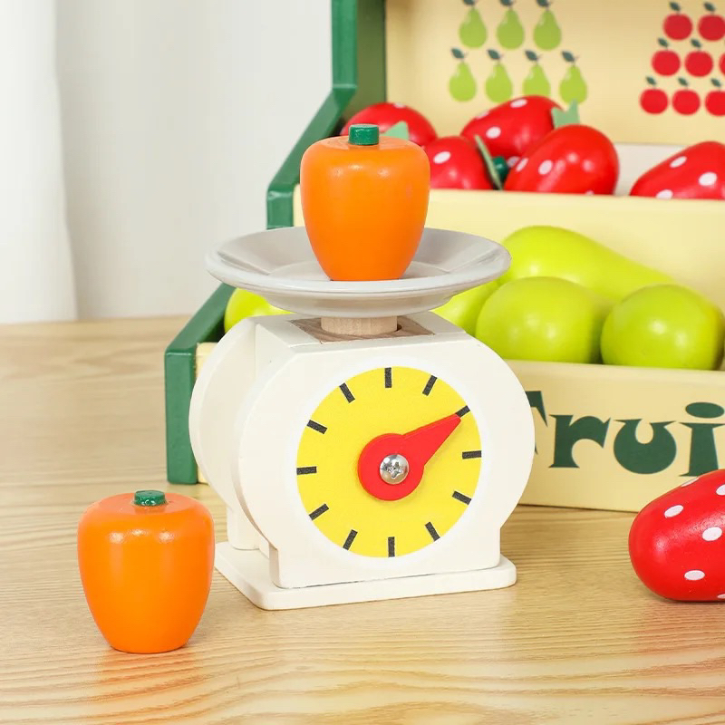 Đồ chơi quầy bán hàng - quầy trái cây, rau củ bằng gỗ cho Bé