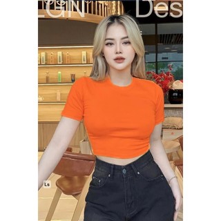 Áo thun bozip dáng ngắn basic mặc siêu xinh xịn