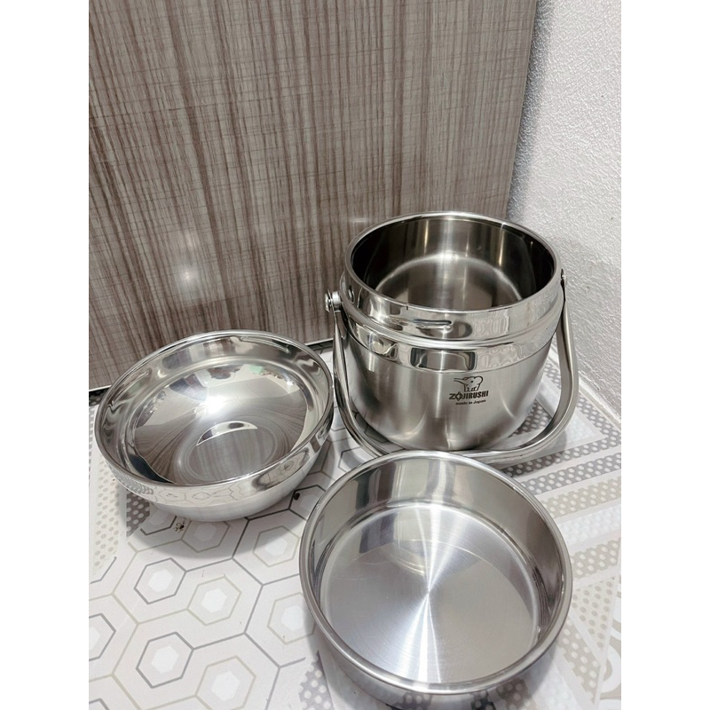 Cặp lồng cơm Inox - Nhật Made in Japan hàng mới 98%