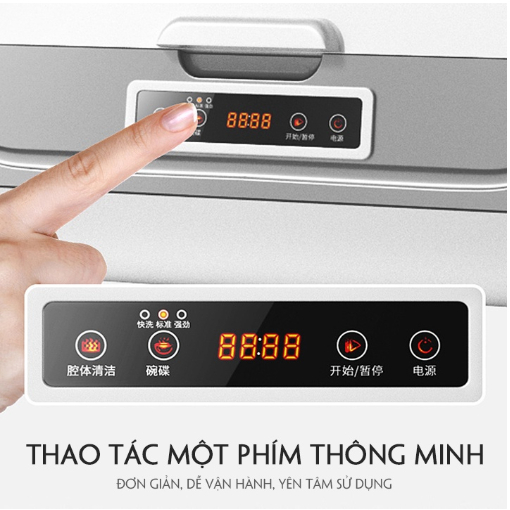 Máy Rửa Bát, Máy Rửa Chén Mini 8 Chương Trình Rửa Phù Hợp Gia Đình 1- 4 Người
