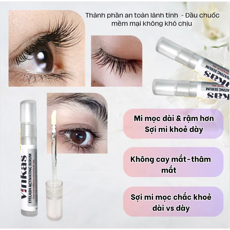 Tinh Chất Mọc Mi Mày Dài & Dày VINKAS