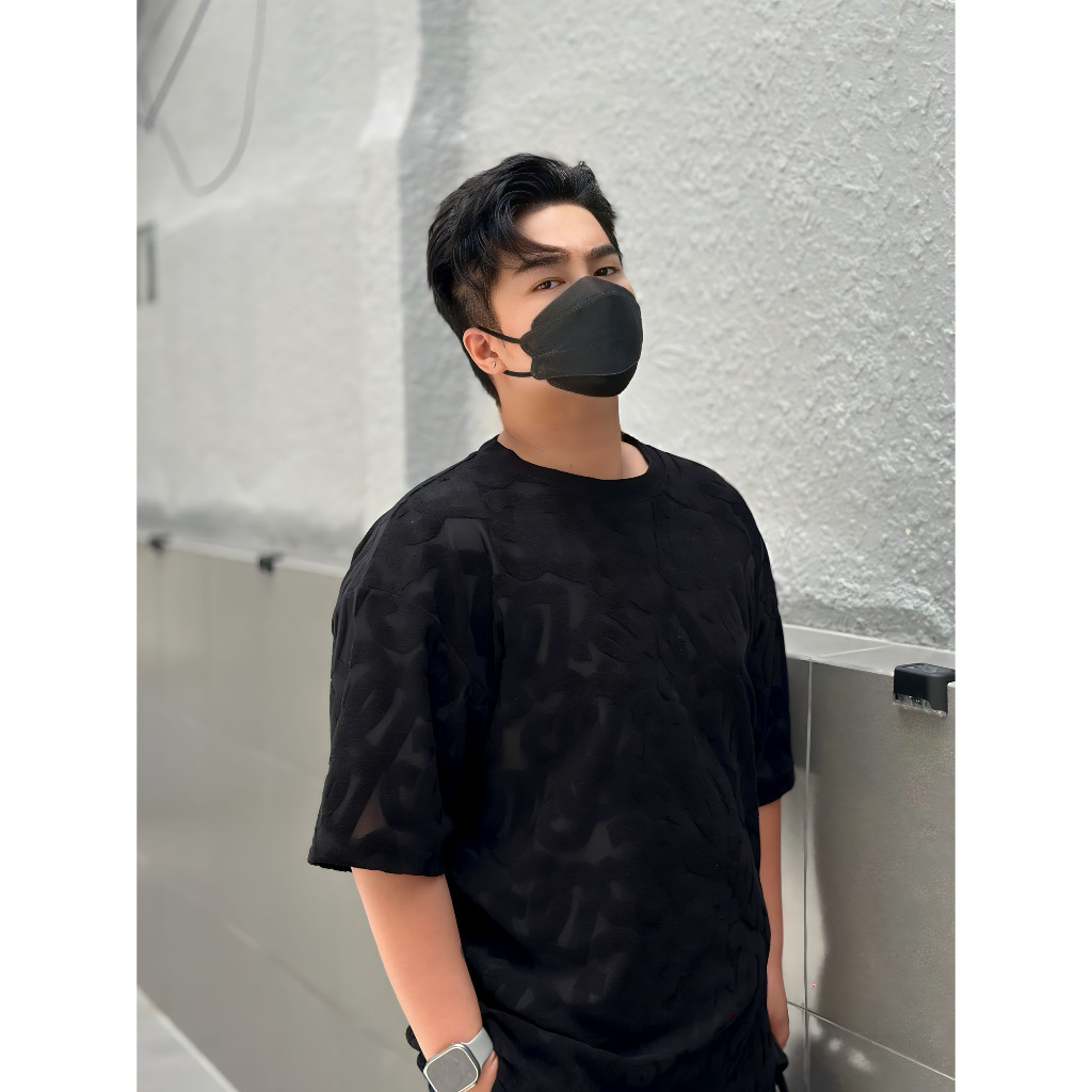 Áo thun họa tiết thời trang vải nhung nổi độc đáo bigsize nam < 140kg