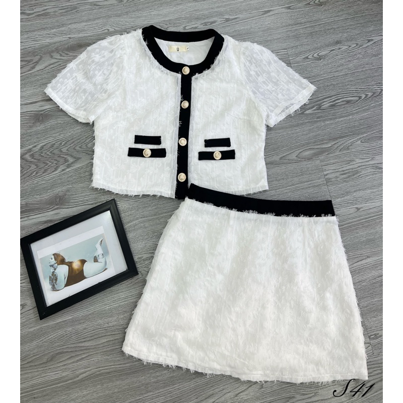 Set Chân Váy Bigsize 50-95Kg, tiểu thư dễ thương, năng động đi làm, đi chơi Cho Nàng-S41-Ú Xinh Store