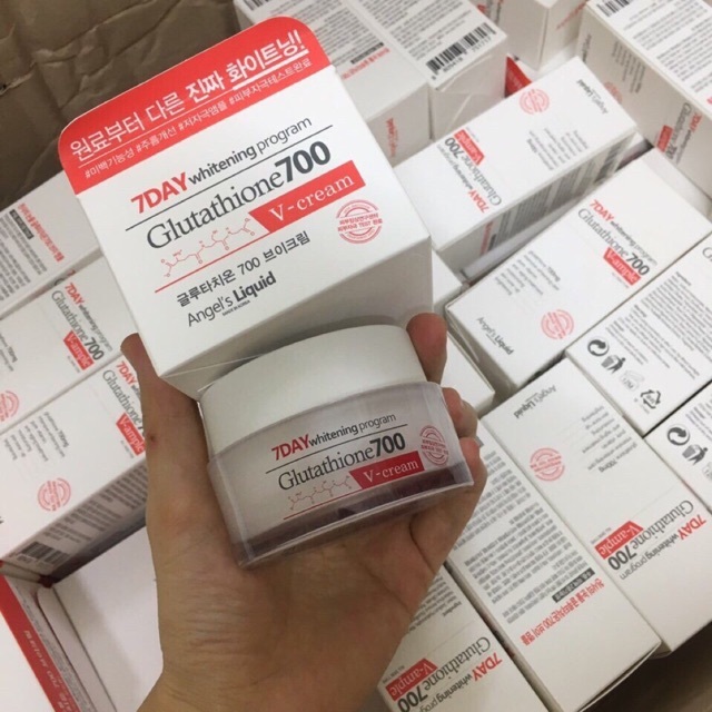 Kem Dưỡng 7Day Glutathione 700 V-Cream Dưỡng Trắng Da, Cấp Ẩm, Làm Mờ Thâm Nám, Giúp Đều Màu Da 50g | BigBuy360 - bigbuy360.vn