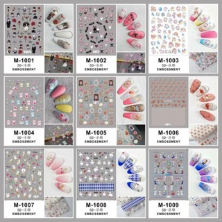 Sticker nail dán móng tay 3D-5D mã mới