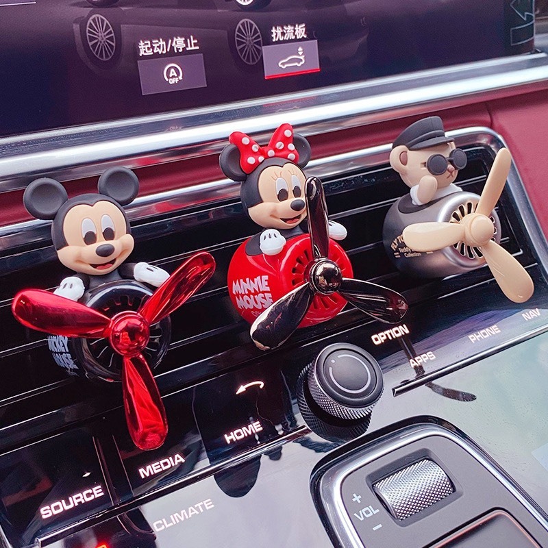 Nước hoa cài cửa gió xe ô tô khuếch tán , sáp thơm cài cửa gió ô tô máy bay LineFriends Chính Hãng