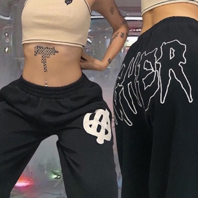 Quần Nỉ Logo Sweatpants Ver2 - Black