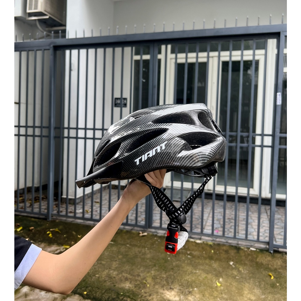 NÓN MŨ THỂ THAO DOT TIANT D08 MÀU CACBON CHÍNH HÃNG