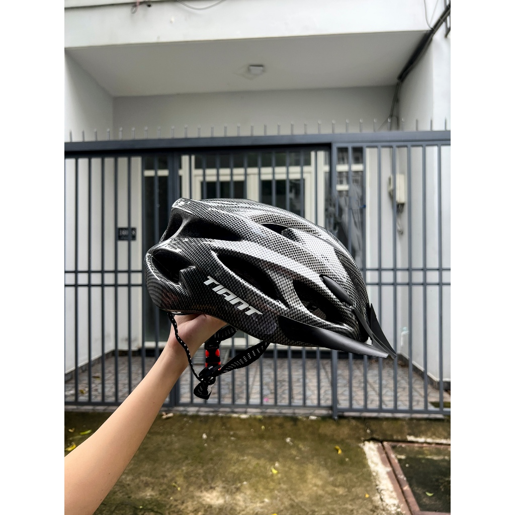 NÓN MŨ THỂ THAO DOT TIANT D08 MÀU CACBON CHÍNH HÃNG