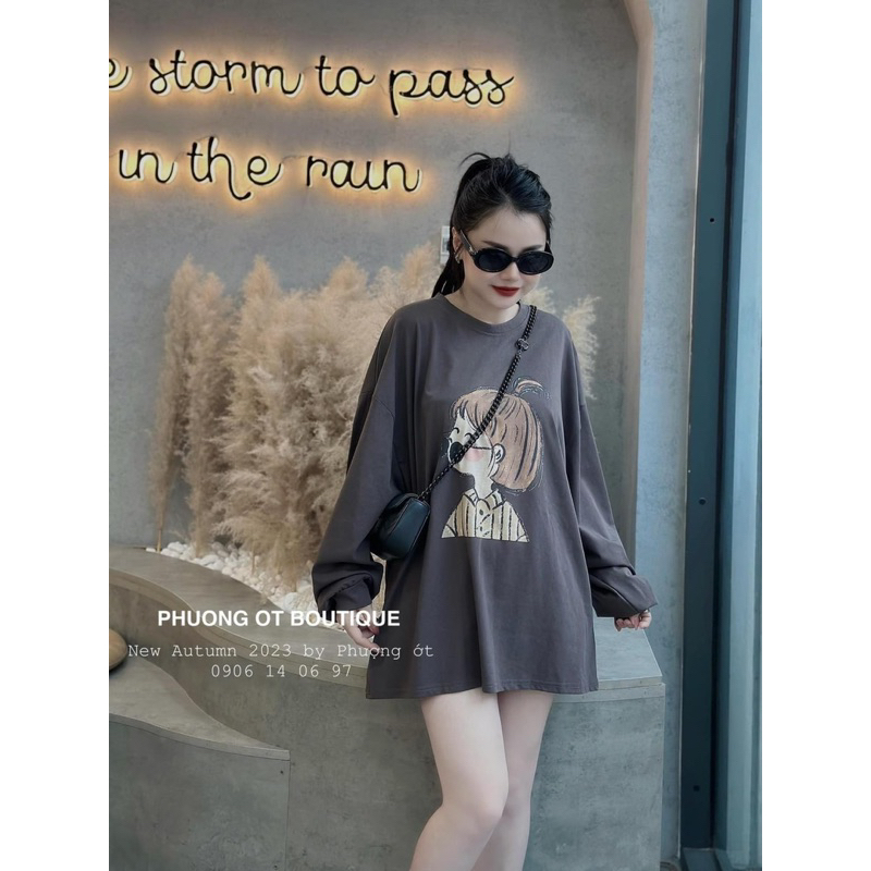 Áo thun cotoon cô bé dài tay bigsize 60kg - 110kg