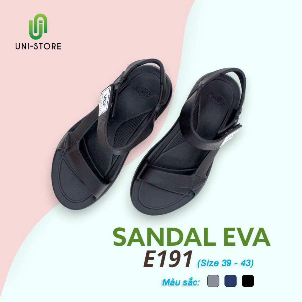 Giày Sandal Nam - Chất Liệu Nhựa EVA Mềm, Nhẹ, Êm Chân, Thoải Mái, Chống Trơn Trượt.