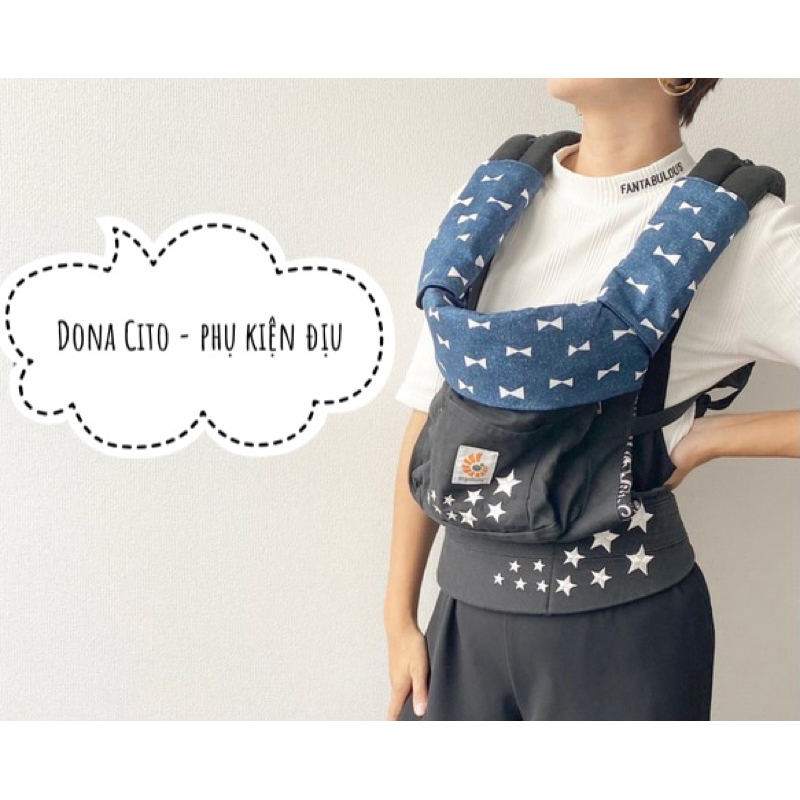 Bọc quai địu teething pad hai bên quai địu loại thẳng