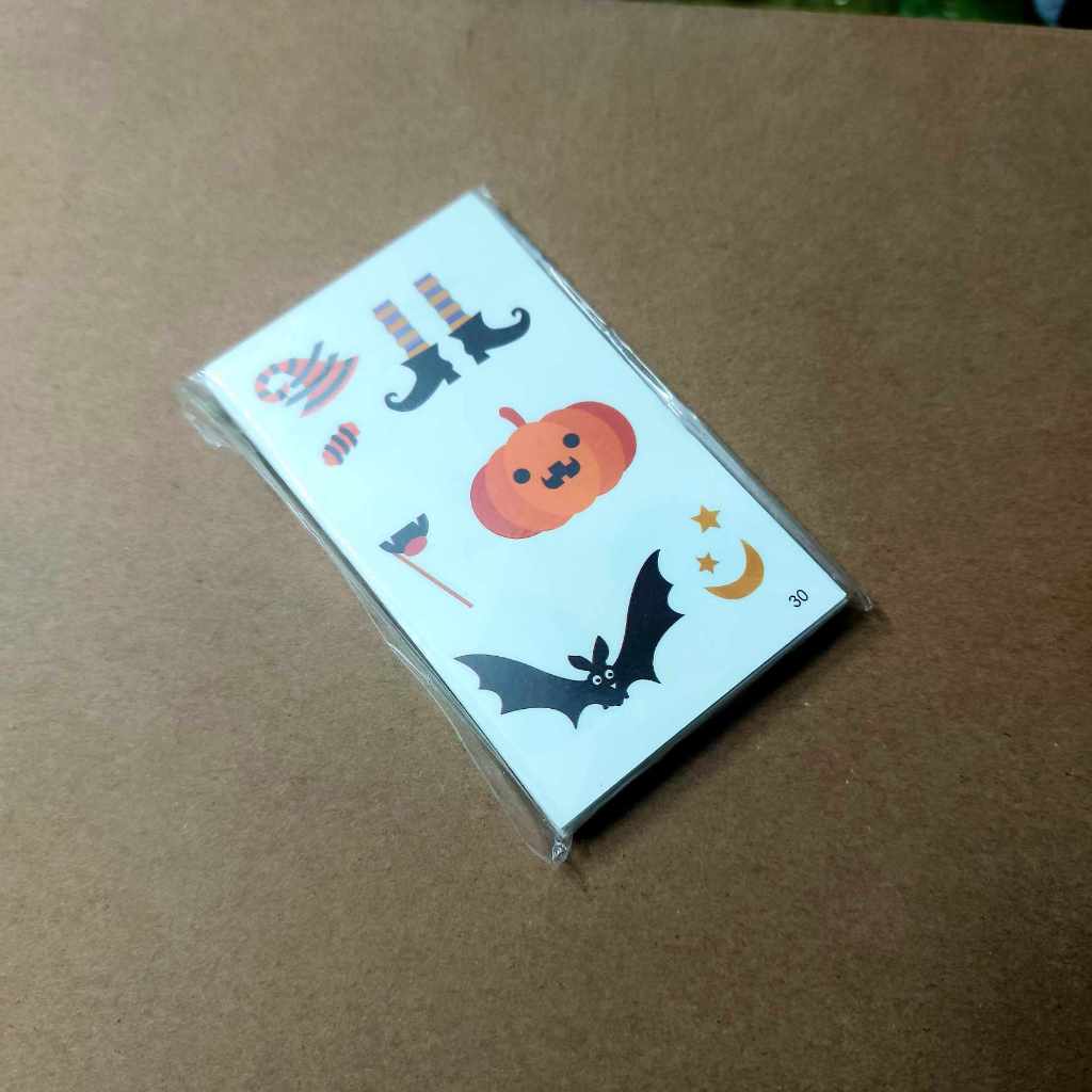 Combo 30 Hình Xăm Nước Hình xăm dán tatoo stickers Halloween phong cách Hàn Quốc cute dễ thương