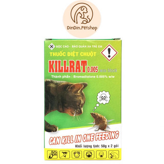 Thuốc diệt chuột killrat dạng cốm - hộp 2 gói - dindin.petshop