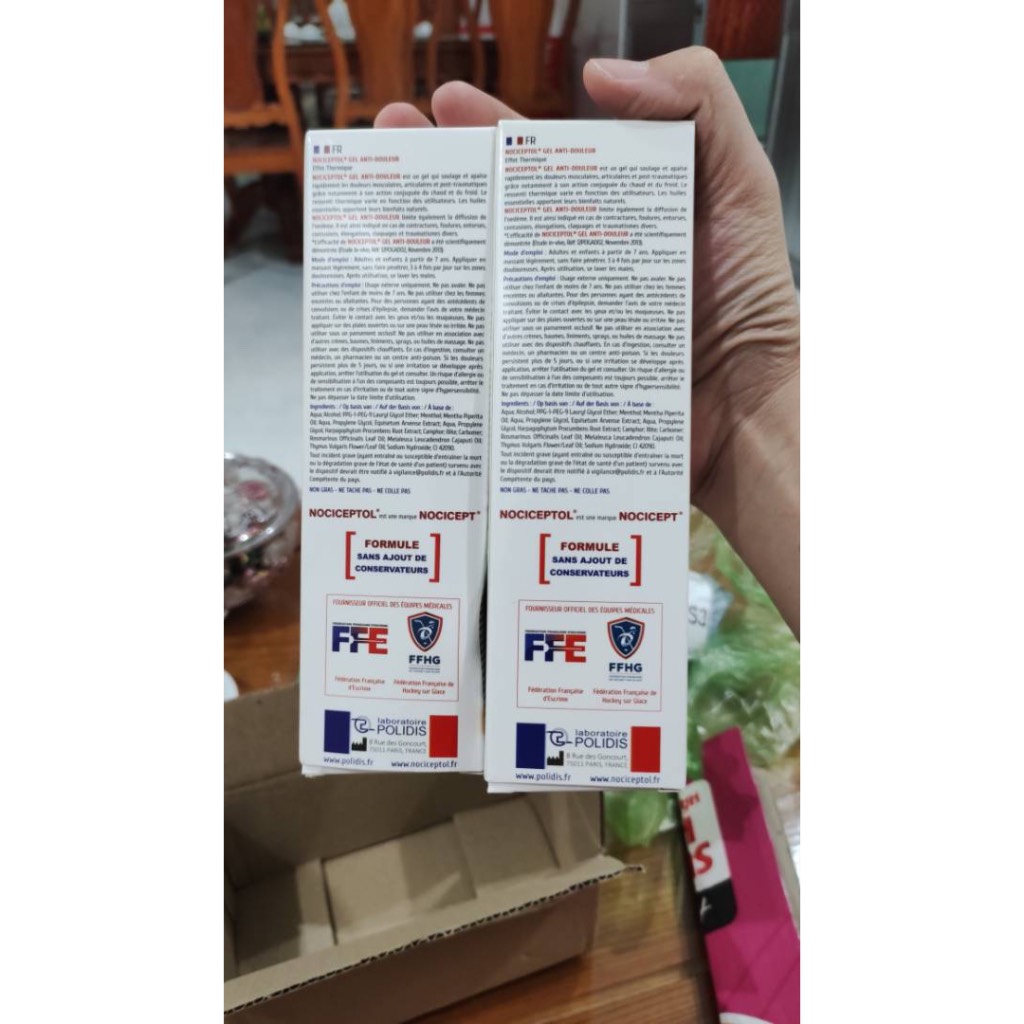 Nociceptol 120ml - Gel bôi giảm đau cơ xương khớp hiệu quả đến từ Pháp
