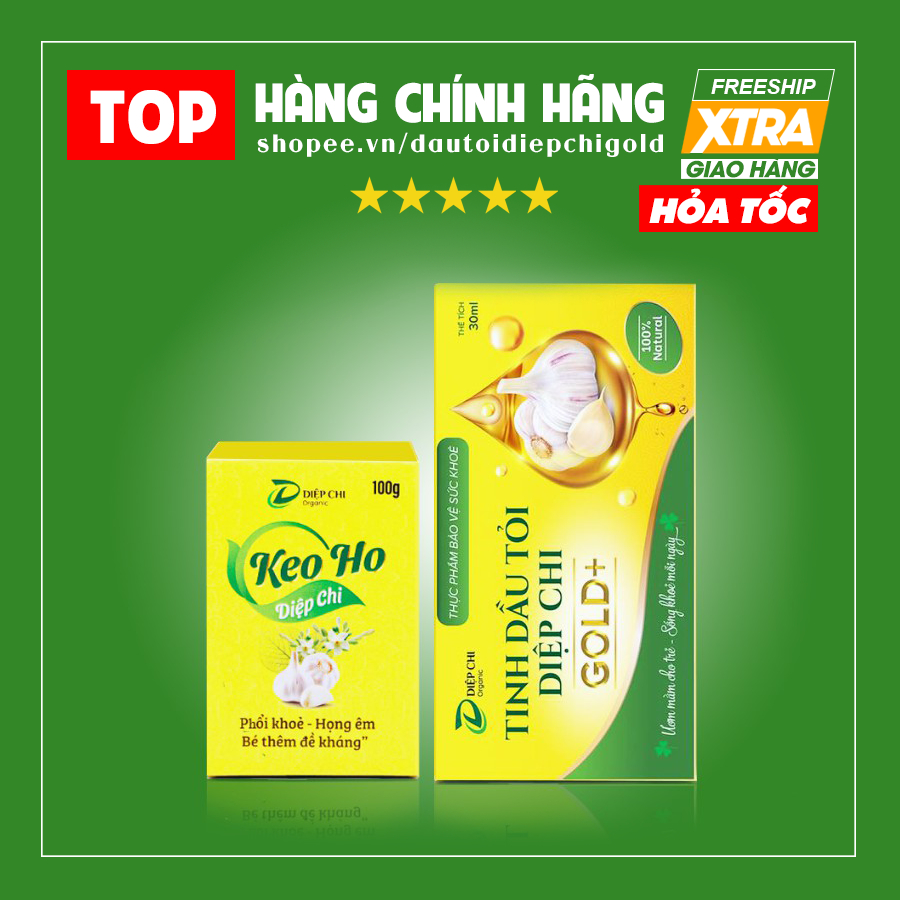 Combo Dầu tỏi Diệp Chi + Keo Ho Diệp Chi (tặng tình dầu tràm 10ml)