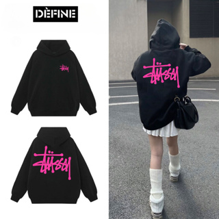 Áo HOODIE Stussy logo hồng chất liệu nỉ bông cao cấp