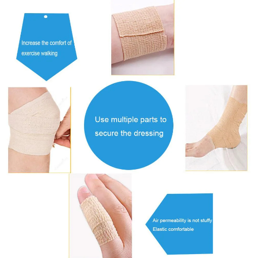 Băng Co Giãn Tự Dính, Băng Gạc Thoáng Khí Chăm Sóc Sức Khỏe Sơ Cứu