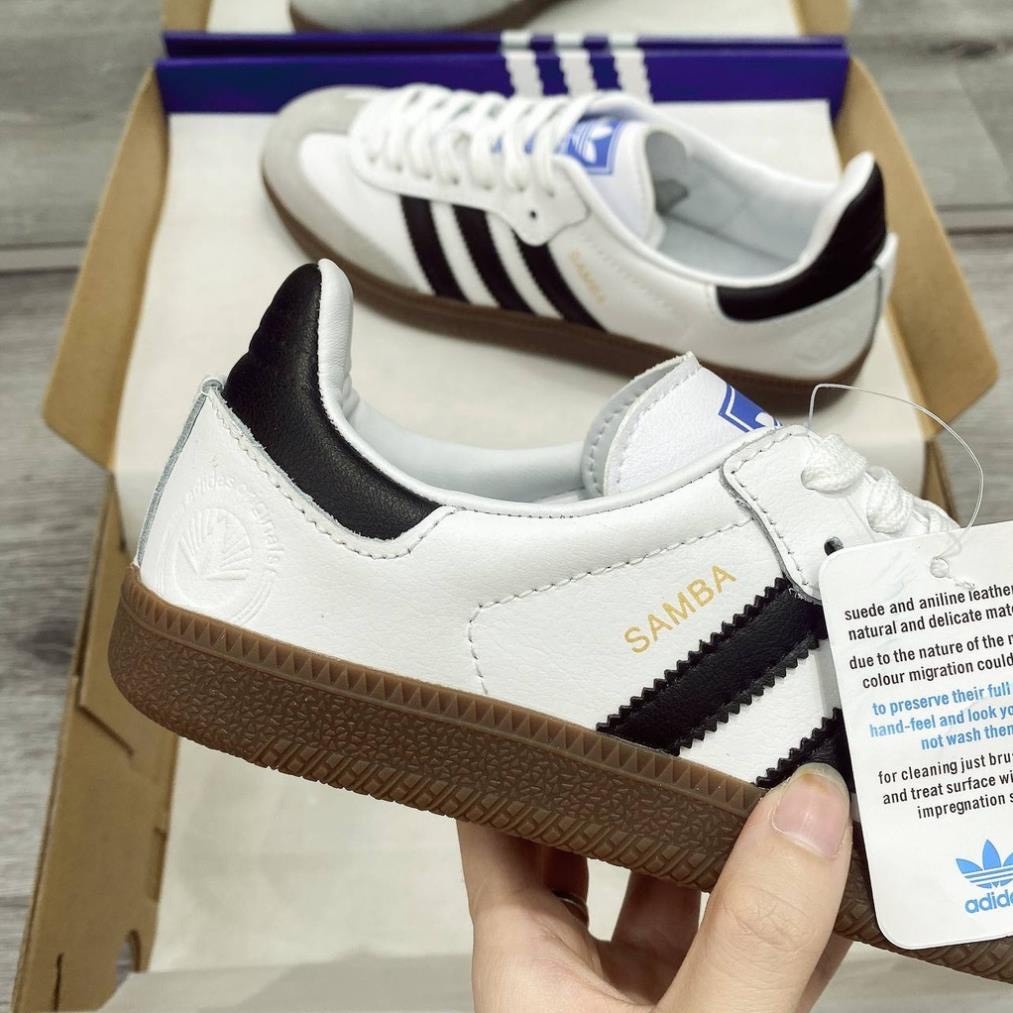 Giày adidas samba nam nữ Bản Cao Cấp, Giày samba Đế Cao Su Nguyên Khối Đủ Size 36-43 full box bill PK