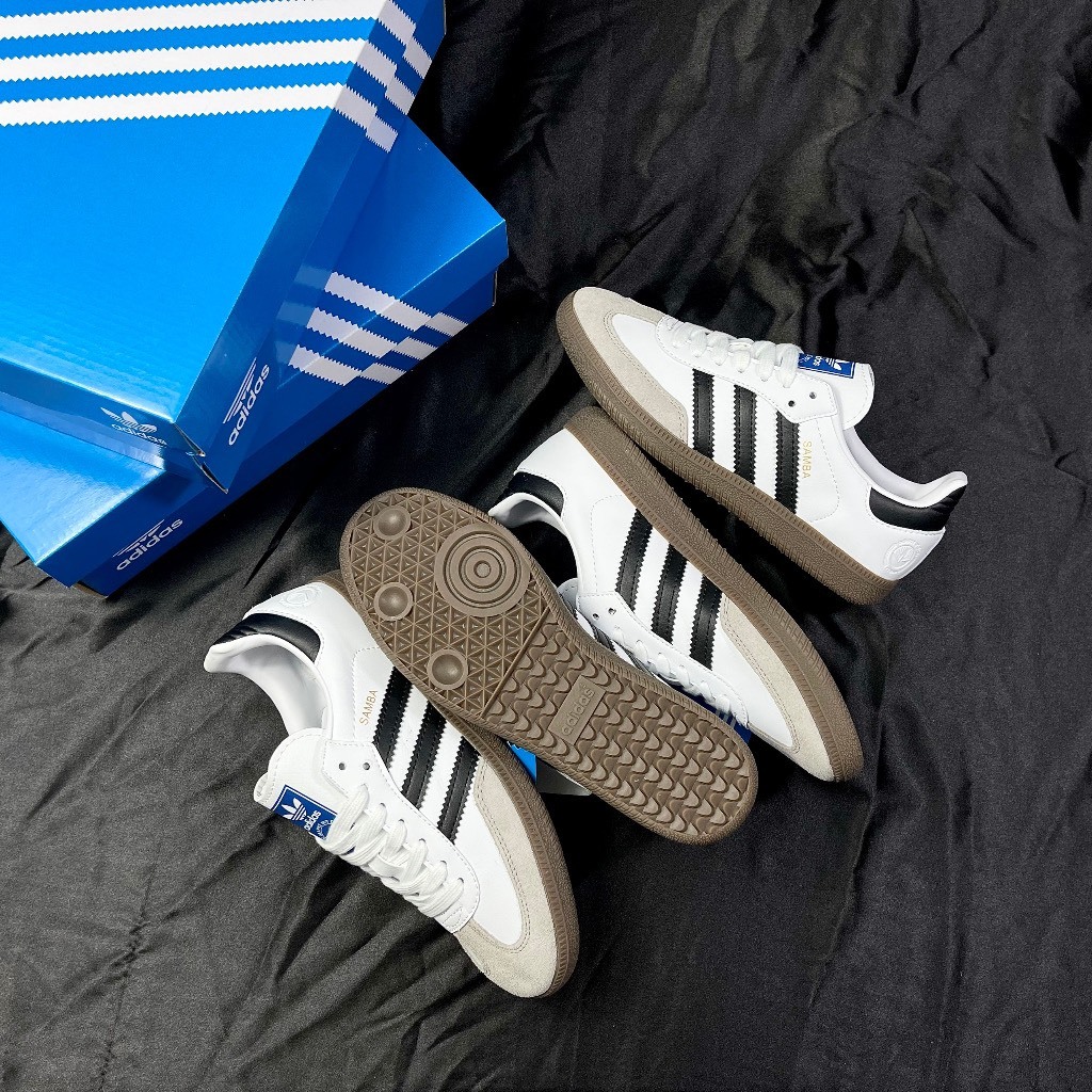 Giày adidas samba nam nữ Bản Cao Cấp, Giày samba Đế Cao Su Nguyên Khối Đủ Size 36-43 full box bill PK