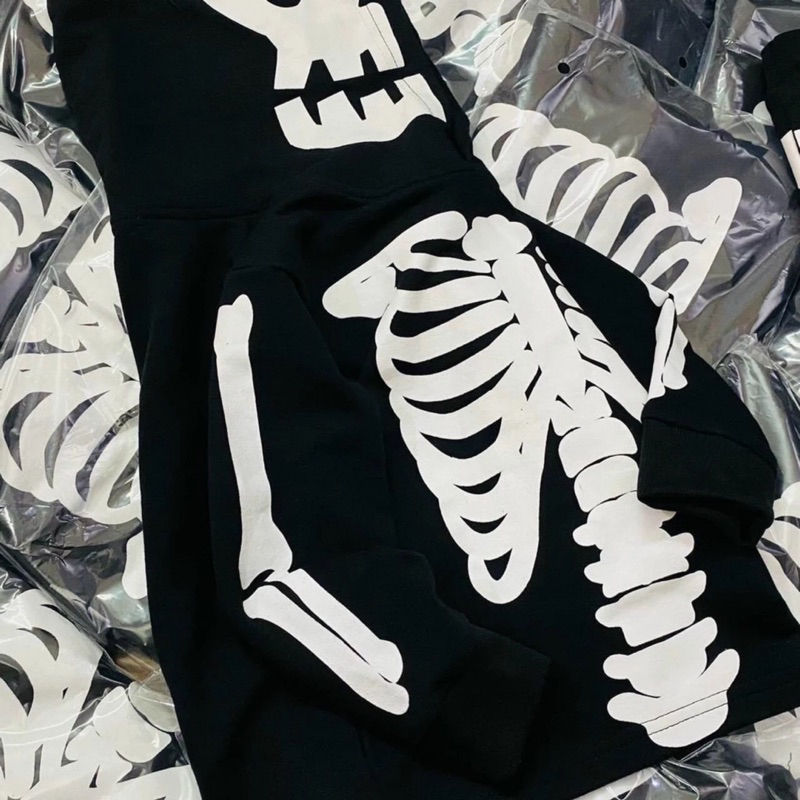 Set đồ xương trắng hóa trang halloween cho bé