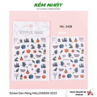 Sticker dán móng halloween năm 2023 nhiều mẫu