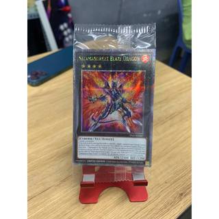 Lá bài thẻ bài Yugioh Salamangreat Blaze Dragon - 25th Secret - Tặng bọc bài nhựa bảo quản
