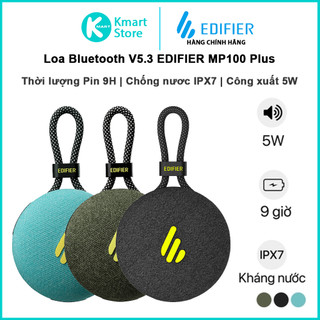 Loa không dây bluetooth 5.3 edifier mp100 plus | công suất 5w | chống nước ipx7 | bảo hành 12 tháng - hàng chính hãng