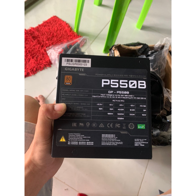 Nguồn Gigabyte P550B 550w  sáng đẹp như mới