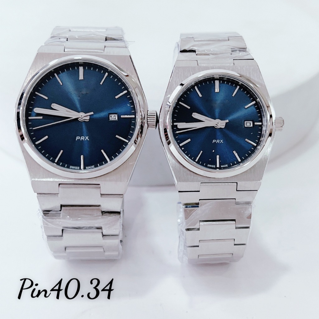 Đồng Hồ Nam Nữ Quartz prx_1853, Dây Thép, Size 34/40mm