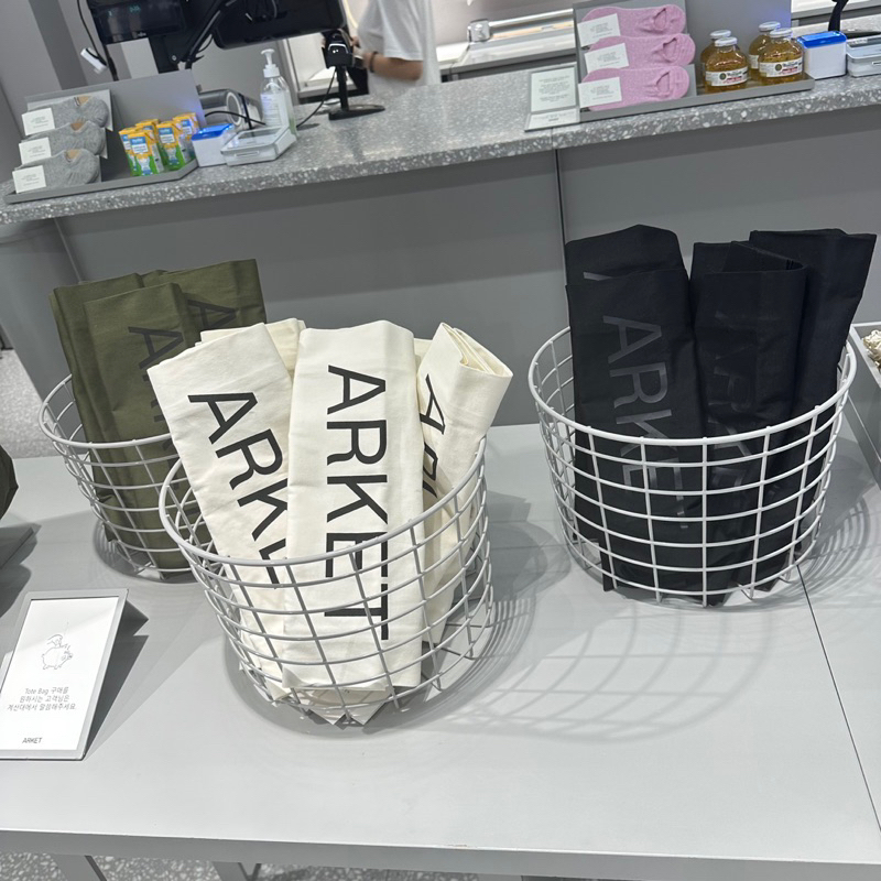 Có sẵn - Túi tote Arket chính hãng đủ bill