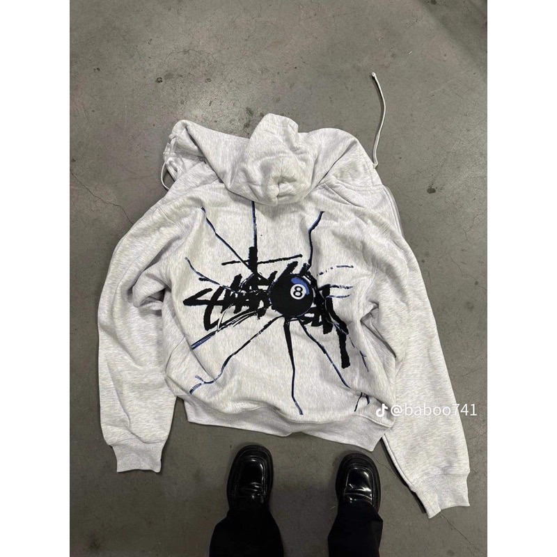 Áo Hoodie Stussy Shattered vỡ kính form chính hãng cao cấp, nỉ mùa đông hàn quốc