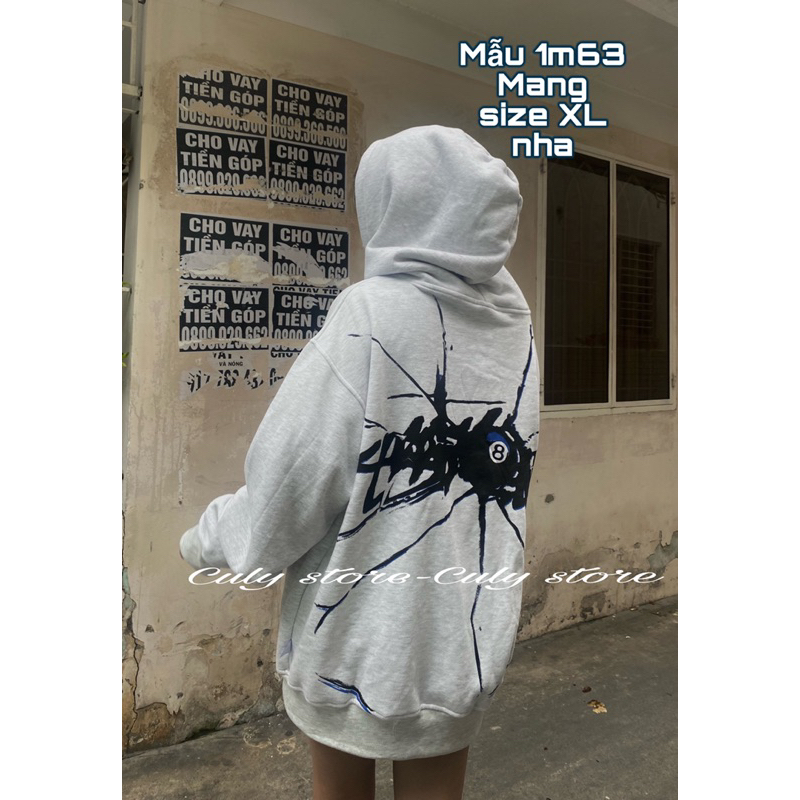 Áo Hoodie Stussy Shattered vỡ kính form chính hãng cao cấp, nỉ mùa đông hàn quốc