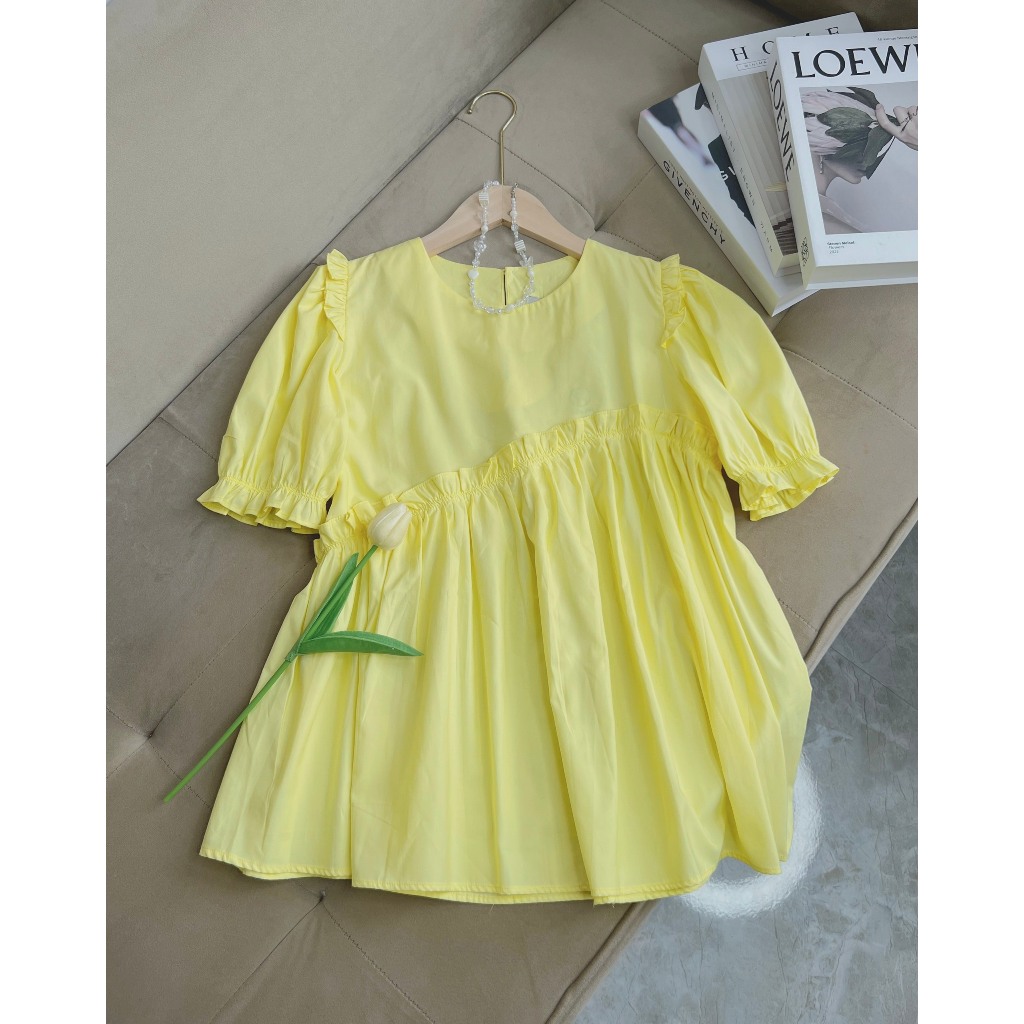 Áo Babydoll 4 màu chất Cotton Lụa Hàn Siêu Xinh