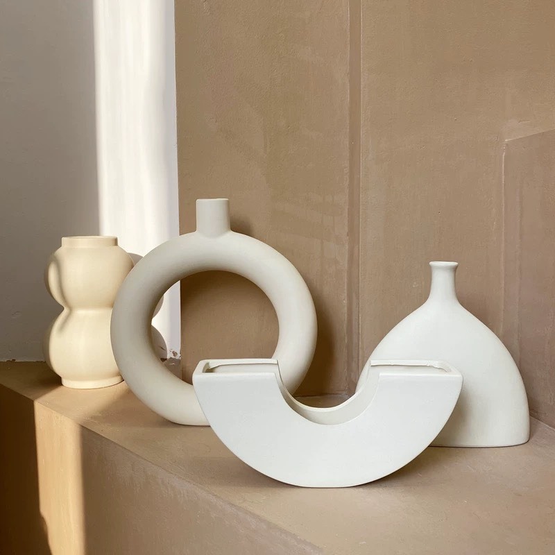 Bình gốm Retro trang trí nhà cửa tráng men cổ điển phong cách Hàn- SEDECOR