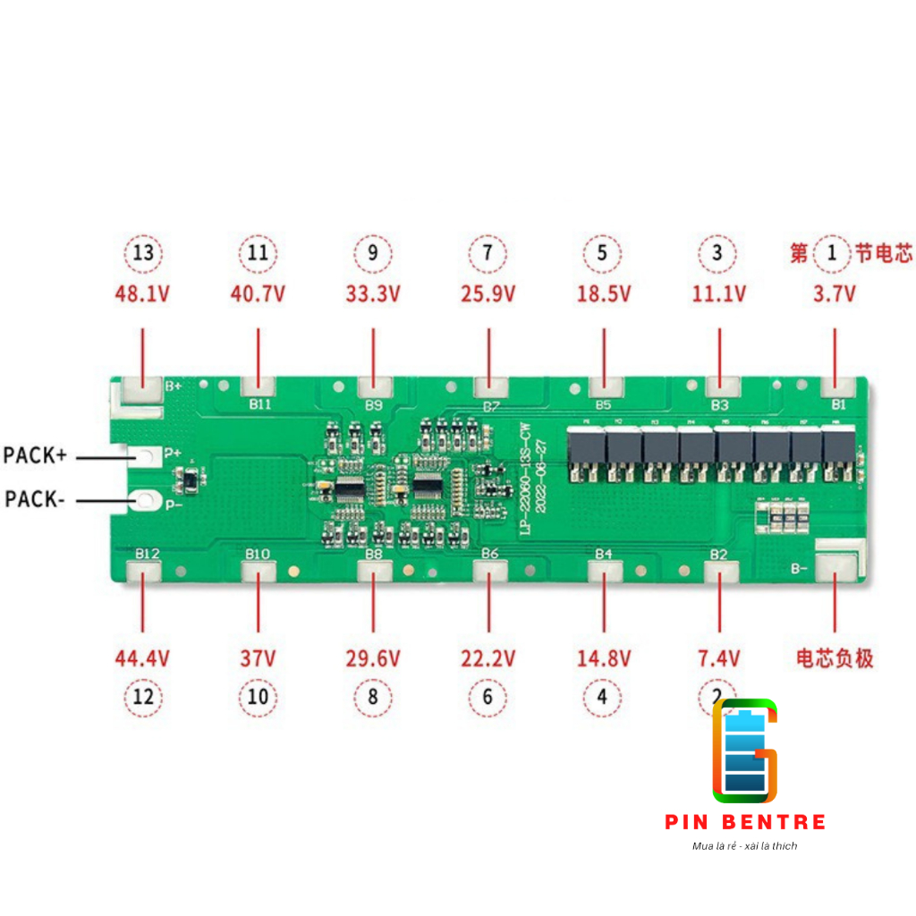 Box đựng Pin 18650 13x6 chuyên đóng hệ 13S6P 48V Xe Điện