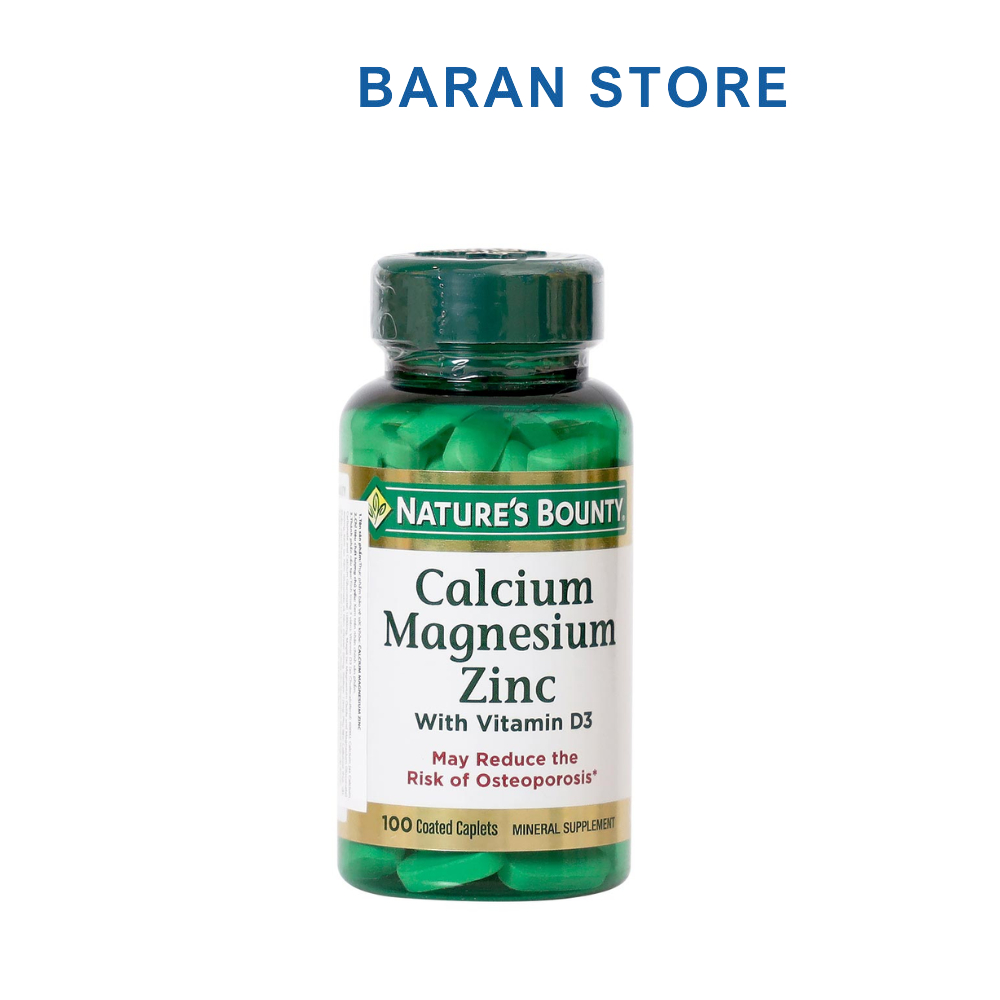 Viên Uống Calcium Magnesium Zinc Nature's Bounty - Baran Store