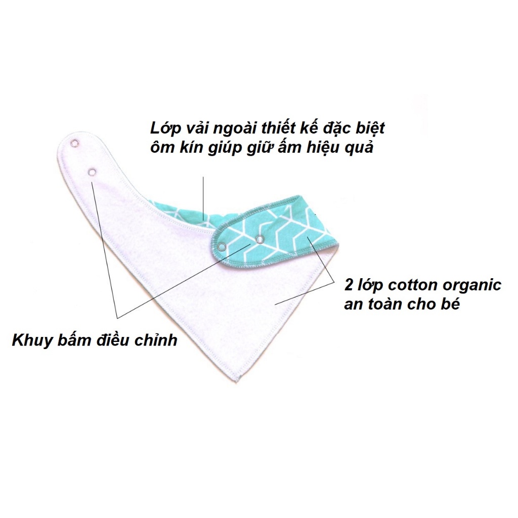 Set body bé trai bé gái cotton organic kèm quần cạp cao và yếm, body chip liền thân cộc tay dài tay bodysuit xuất dư xịn