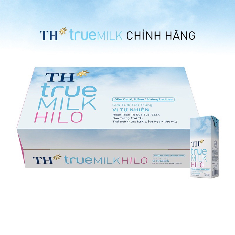 Sữa Tươi TH True Milk Có Đường/Ít Đường/Không Đường/ HILO