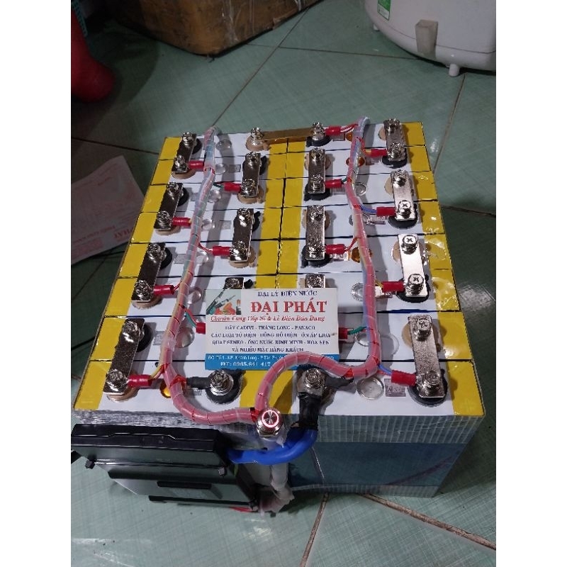 Pin lithium sắt lipoe04 16s 51v 100ah lưu trữ 5,1kw