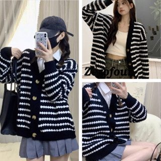 Áo khoác ngoài cardigan kẻ ô thoi form rộng basic phong cách ulzzang dường phố thường ngày thu đông ZEROFOUR