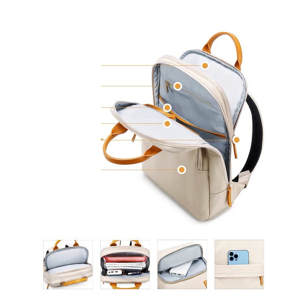 Balo nữ đựng máy tính 16/15inch Vải Oxford cao cấp xịn đẹp sang