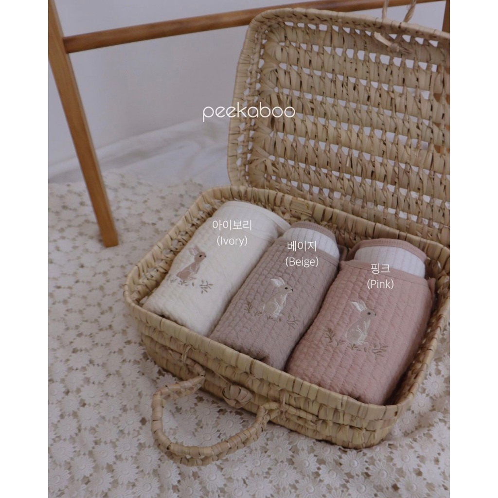 |PEEKABOO| TÚI NGỦ THỎ THÊU