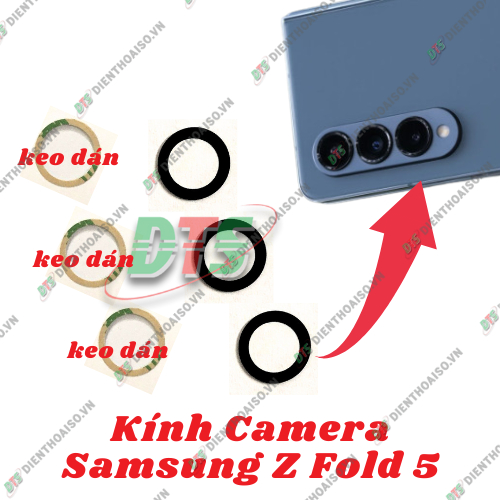 Mặt kính camera SM Z Fold 5 ( z fold 5) sẵn keo dán