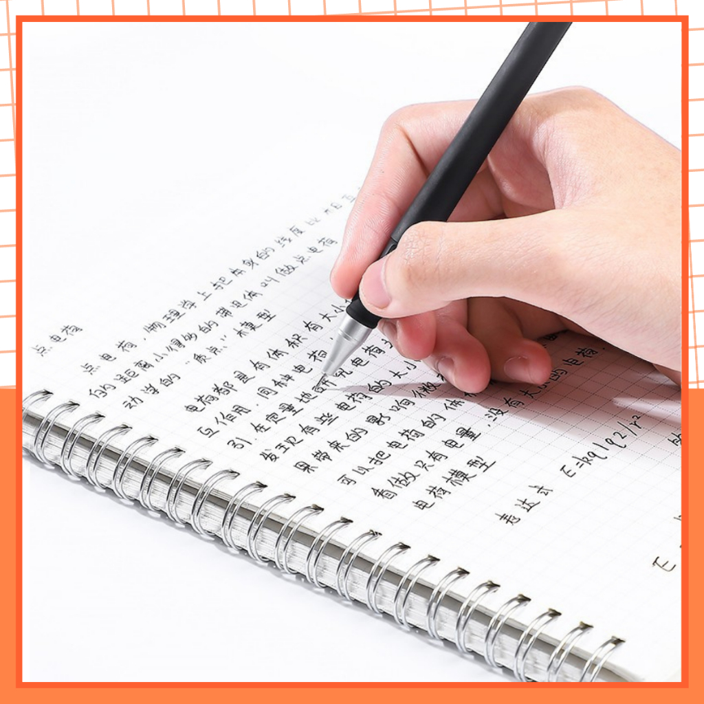 Bút Gel Chép Kinh Không Lem MEKI Mực Đen Ngòi 0.5mm Có Nắp