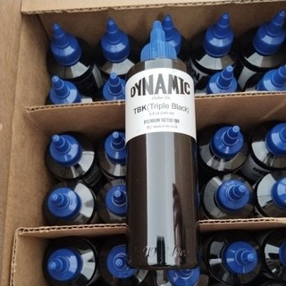Mực xăm hình siêu đen Dymanic Chai 8oz, Mực xăm Dynamic TBK siêu đen 8oz
