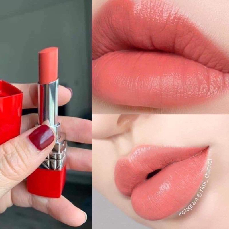 Son bán lì hậu satin Dior Ultra Rouge 450 Ultra Lively 3.2g Full Box. Màu cam nude