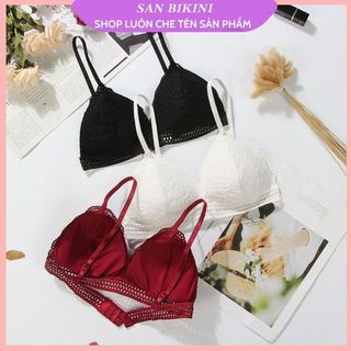 Áo lót nữ bra ren mềm mút mỏng không gọng - áo nâng ngực ôm gọn a06